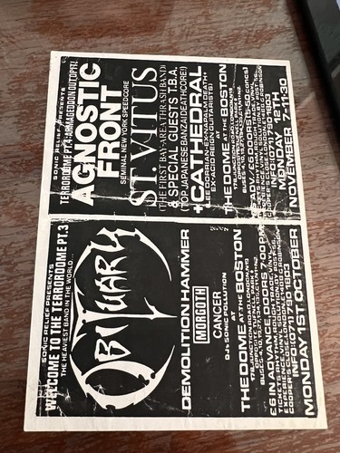 Obituary agnostic front rare - front,