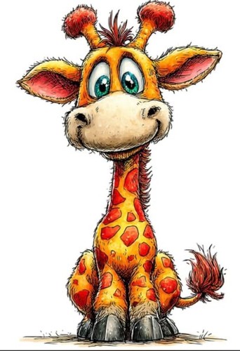 Whimsical giraffe cross - whimsical, (8)