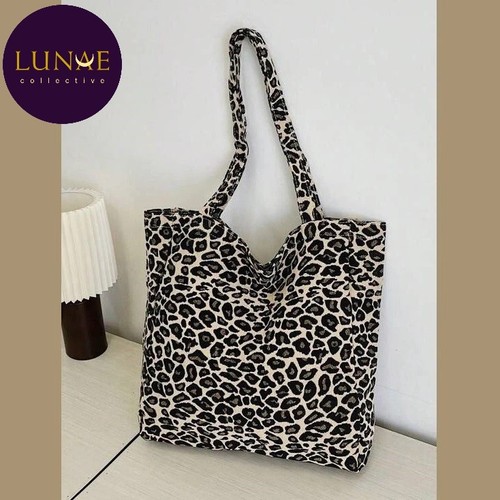 Bag tote shopper leopard - tote,