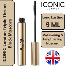 Iconic London Triple Threat Mascara - Black, 9 ml longer lashes