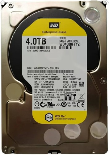 Wd4000fyyz 4tb sata 7200rpm - sata,