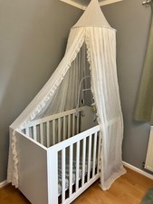 Complete Children’s Room Furniture Set – Wardrobe, Cot Bed, Dresser + Canopy