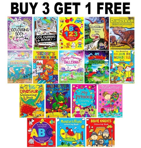 Kids children colouring books - children,