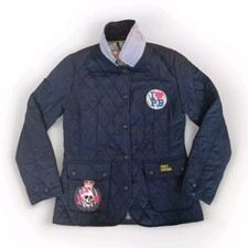 Paul's Boutique Navy Quilted Jacket size M Medium Preloved Women's