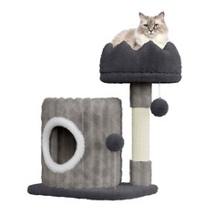 Cute Cat Tree Cat Tower Kitten Climbing Tree w/ Cat Scratching Posts Play House