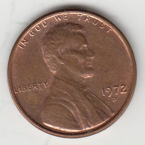 Usa cent 1972d lincoln penny - usa,