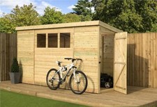 Empire 2600 Pent Garden Shed Wooden 14X3 14ft x 3ft SHIPLAP TONGUE & GROOVE  PRE