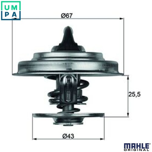 Thermostat coolant 87d - thermostat,