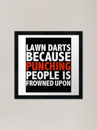 Lawn darts because punching
