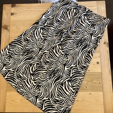 Satin Skirt. XL. Leopard Print. By Zara. Never Been Worn 