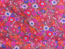 Retro Style Print Cotton Voile