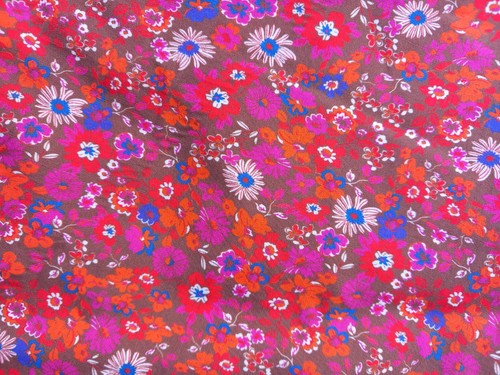Retro style print cotton - retro, voile