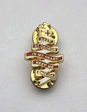 ENGLAND KEEP ST GEORGE IN MY HEART PIN BADGE