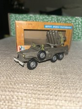 FJ FRANCE JOUET MILITARY DODGE 6x6 - ARMY GREEN L9.5cm - Missile Launcher Vg