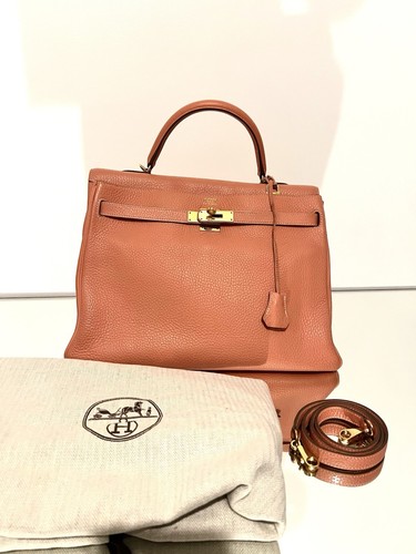 Hermes kelly crevette - 35, pink