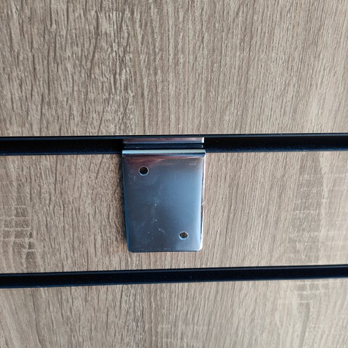 Chrome slatwall back plate - chrome,