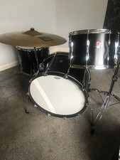 premier elite matt black drum kit