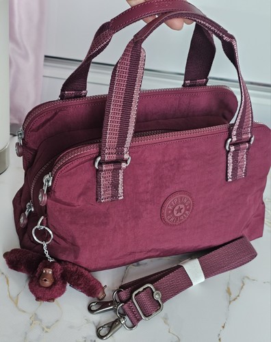 Kipling bordeaux handbag - bordeaux,