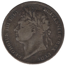 1824 George IV Silver Shilling