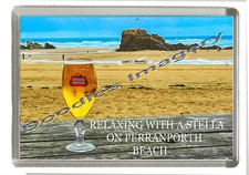 Stella Lager on the Beach - Jumbo Fridge Magnet 