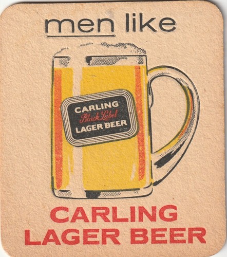 Beer mat carling lager - carling,