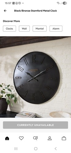 Next stamford clock 90cm - next,