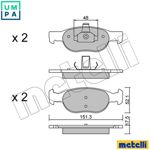 Brake pad set disc - pad,