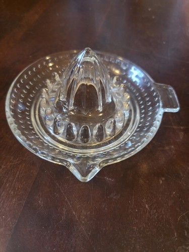 Vintage glass lemon juicer - vintage,