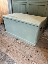 A Green Painted Pine Victorian