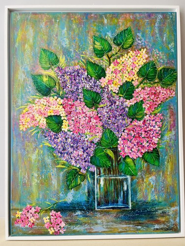 Original art painting flowers - original,