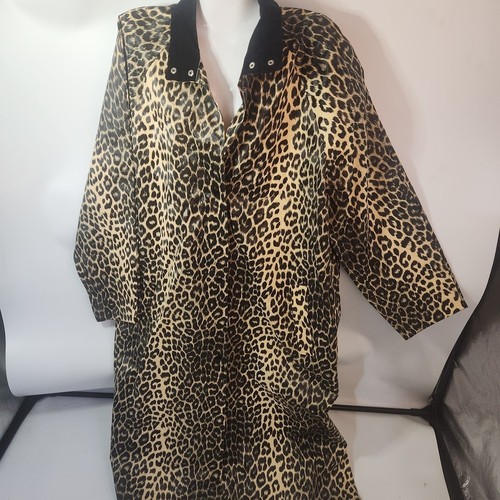Leopard print trench rain coat - leopard,