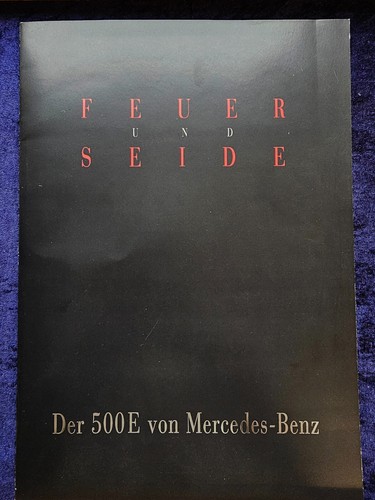 Mercedes brochure 500e - brochure, w124
