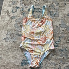 Girls Zara blue teal floral