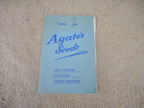 Agate seed catalogue 1965 - agate's,