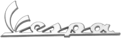 Vespa sticker plate for front