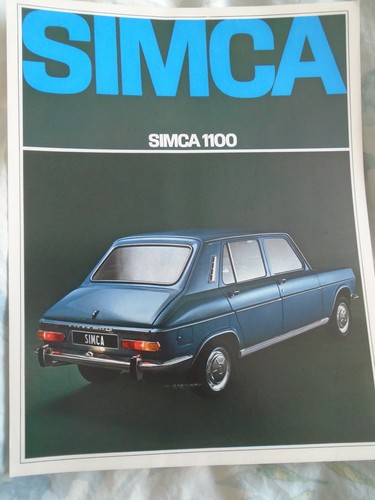 Simca 1100 brochure english - simca,