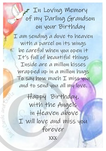 Child loss grave card - grave,