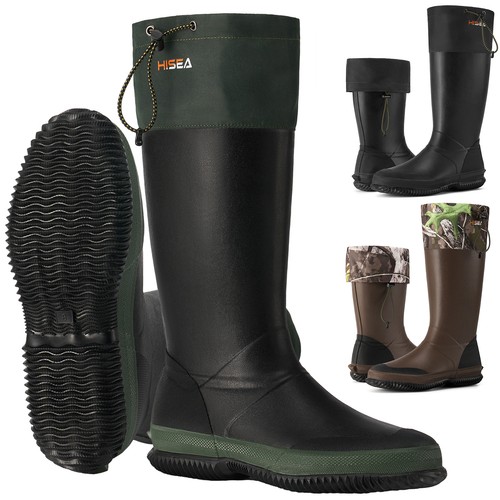 Hisea men rubber rain boots - men,