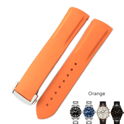 Rubber watch strap - strap, omega