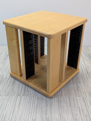 Wooden swivel dvd tower - dvd,