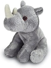 Ark Toys Rhino Soft Toy - Cute Small Soft Toy Animal - 14cm