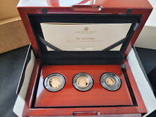 The Sovereign 2025 Three-Coin 22ct Gold Proof Set Limited Edition coa 092 of 650
