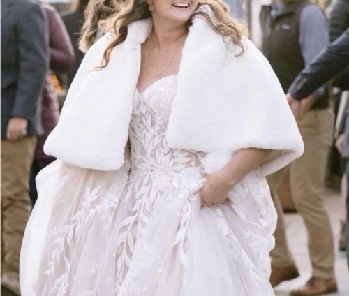 Aria white faux fur - white,