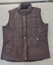 Womens Puffa Brown Puffed Quilted Gilet Body Warmer  Medium