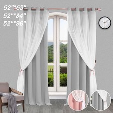 Double-Layer Voile Curtains