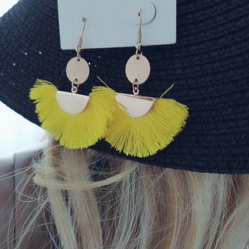 New primark earrings - earrings, yellow