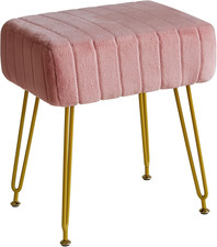 Velvet Rectangular Footrest