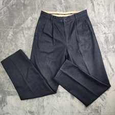 Polo Ralph Lauren Double Pleated Vintage Y2K Chatfield Pant Navy Chino Men's 34