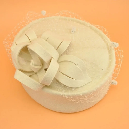 Royal pillbox hat mesh veil - pillbox,