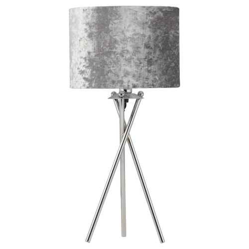 Chrome tripod 52cm table lamp - chrome,